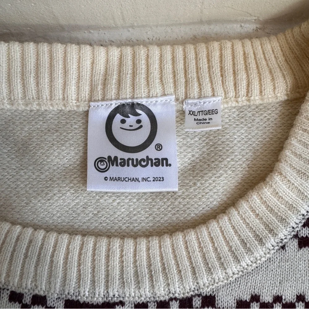 Maruchan Ramen Graphic Crew Neck Sweater Unisex Kids Size XXL